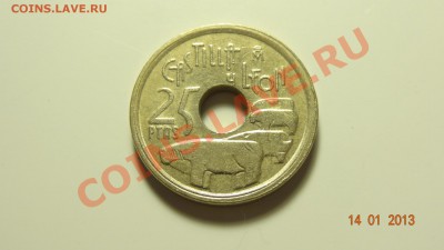 Испания 25 песет 1995 Кастилия и Лион до 17.01 в 22:00 - DSC01528.JPG