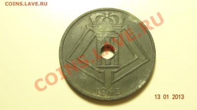 Бельгия 25 центов 1945 цинк до 17.01 в 22:00 - DSC01484.JPG