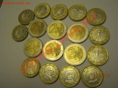 Монеты 24 Евро номинал 2 и 1 на продажу - 24 Евро аверс