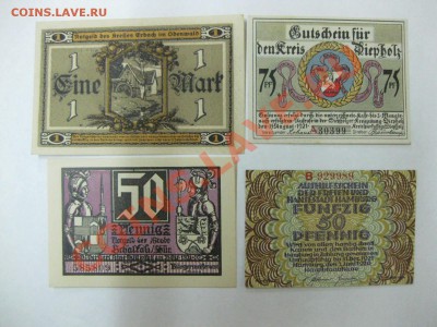 Нотгельды,Германия:7 штук ( 1м,75п,4*50п,25п) , состояние !! - IMG_2633.JPG
