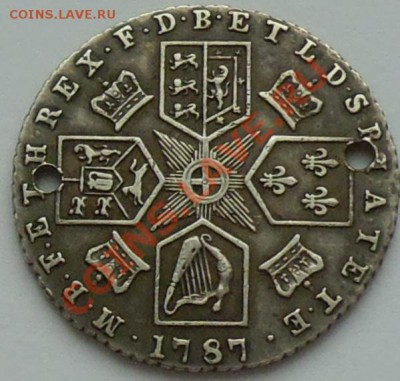 6 пенсов 1787 - предпродажная оценка - 101