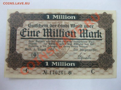 Stadt Wald 1 Million mark 5.8.1923 !!Состояние!! - IMG_2508.JPG