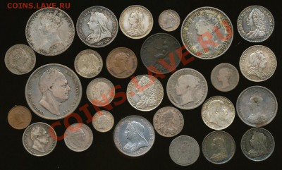 Великобритания 26 монет с 1600 до ранних 1900х предпродажная - 000