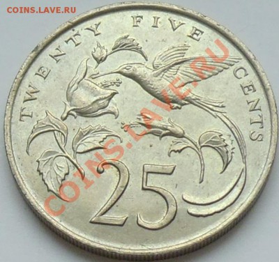 ЯМАЙКА - 25 центов 1987 - Колибри - до 22 января - 088