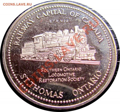 V43 Канада торговый доллар 2$ Railway Museum 22.01 в 22°° - V43 Token 2$ Railway_2