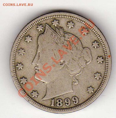 США 5 ЦЕНТОВ 1899 ДО 24.01.13 В 22.00МСК (4329) - img174