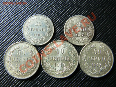 25-50 пенни с 1909-1917г.г 5 монет - P1040949.JPG
