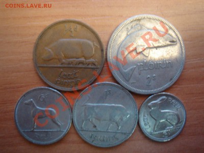 Ирландия: 5 монет до реформы 1961-1968 до 24.01.13, 22-00 - Ирландия старые-1.JPG