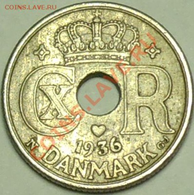 ДАНИЯ - 10 ёре 1936 - до 25 января - 336