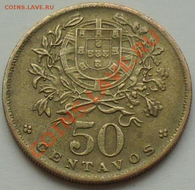 ПОРТУГАЛИЯ - 50 центаво 1965 - до 25 января - 709