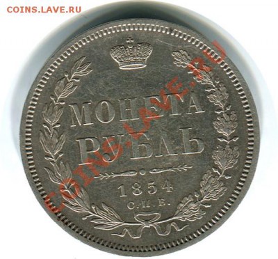 рубли разные с отдельными сканами - 1р1854