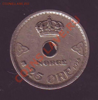 НОРВЕГИЯ.25 ОРЕ.1924. до 26.01.13 в 22.00мск - норвегия 25 оре 1924 .JPG