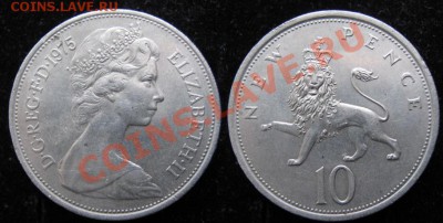 Разная инострань - 365 2 Великобритания 10 пенсов 1975