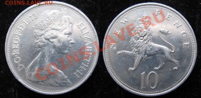 Разная инострань - 365 1 Великобритания 10 пенсов 1973