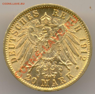 ЗОЛОТО 20 марок 1912г. FRIDERICH II до 25.01.13г. в 22.00 - сканирование0014
