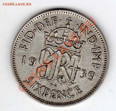 Ag Великобритания 6 пенсов 1939 до 28.01.13-22.00мск (4023) - img355