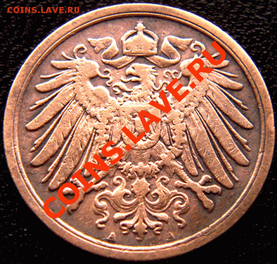 Германия_2 пфеннига 1904(А); окончание 22.01 в 22.10мск - 4048