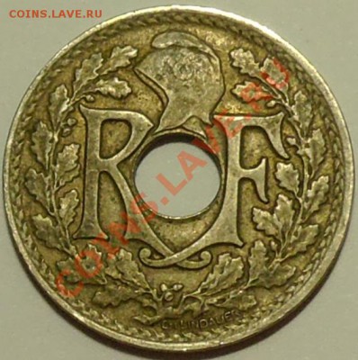 ФРАНЦИЯ - 25 сантимов 1917 - до 28 января - 341