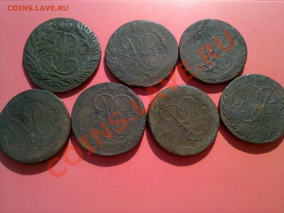 2 копейки 1757, 1758 и 1766 ММ 7 монет!! до 25.01.13 в 22:00 - 230120133904