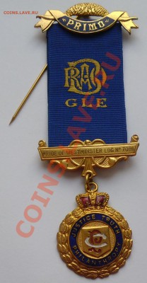 3 медали. Королевский Орден Буйвола. Великая Ложа 1940е - 543