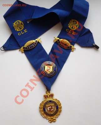 3 медали. Королевский Орден Буйвола. Великая Ложа 1940е - 551