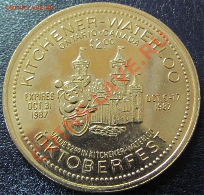 V81 Канада Торг. доллар 2$ Оctoberfest Memorial Tower 30.01 - V81 Pioneer Tower 2$ 1987_2