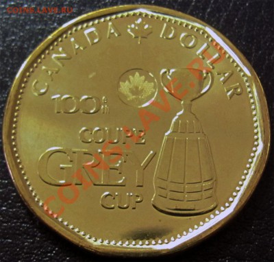 V91 Канада 1$ 2012 100th Grey Cup CFL UNC до 31.01 в 22° - V91 1$ 2012 Grey Cup_2