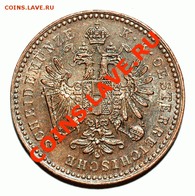 Отличный австрийский крейцер 1859(В); до 25.01_22.05мск - 4131