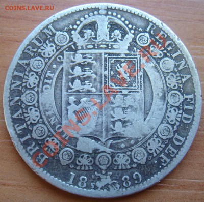 2 кроны 1889 Виктория до 30.01 22- - Полукрона 1889-1.JPG