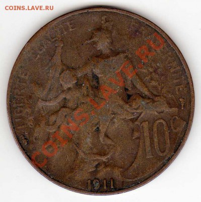ФРАНЦИЯ 10 САНТИМОВ 1911 ДО 31.01.13 В 22.00МСК (4204) - img508
