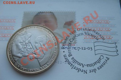 Нидерланды, жетон на рождение принцессы, до 29.01 в 21-00 мс - конверт + жет а а