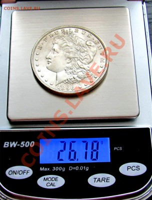 V97 Ag Morgan Dollar 1896 UNC до 01.02 в 22°° - V97 Morgan Dollar 1896 UNC_3