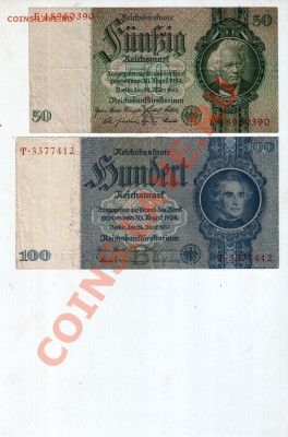 [DE] Германия. 1-5-10-20-50-100 марок_______ 2.02, 22:00 МСК - 0133