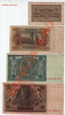 [DE] Германия. 1-5-10-20-50-100 марок_______ 2.02, 22:00 МСК - 0129