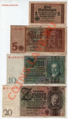 [DE] Германия. 1-5-10-20-50-100 марок_______ 2.02, 22:00 МСК - 0128