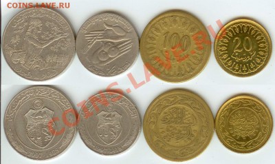 Тунис- 4 монеты до 21.00 мск 02.02.2013 - Тунис