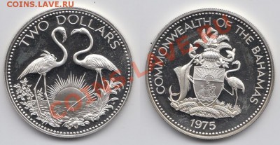 Багамские острова - 2 доллара 1975-R-Фламинго до 03.02.2013. - 2842996142