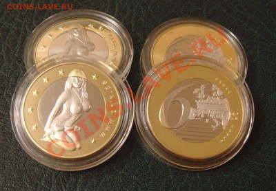 Сувенирная монета 6 SEX EUROS в капсуле - 2