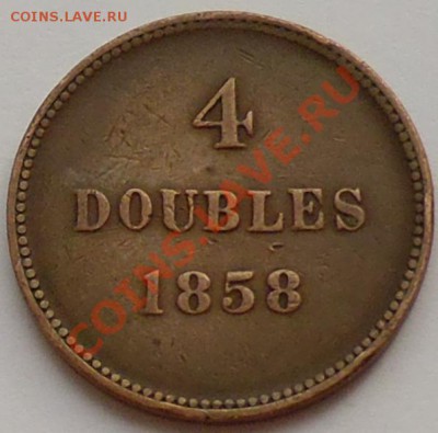 ГЕРНСИ - 4 дублона 1858 - до 4 февраля - 752
