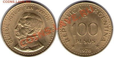 >L< Аргентина 100 песо 1978 до 02.02.13 21:45 - Аргентина 100 песо 78