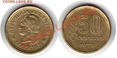 >L< Аргентина 50 сентав 1975 до 02.02.13 21:45 - Аргентина 50 сентав 75