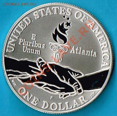 США: Ag-900 1$ 1995 Пароолимпийцы в Атланте до 04.02.13 22-0 - США доллар 1995-2