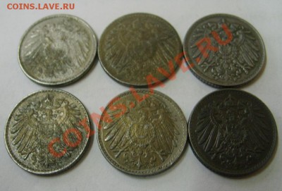 Германия:6 монет по* 5 пфеннигов 1915-1919,1921гг ( A,F,J ) - S6000201.JPG