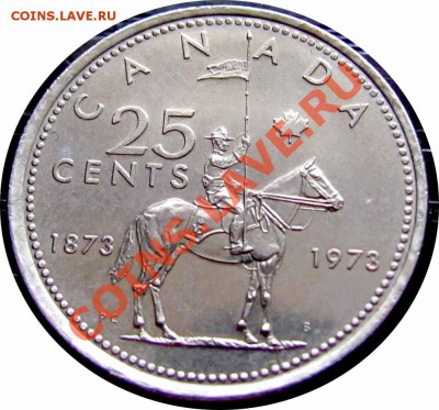 T78 Канада 25¢ 1973 Королевская полиция до 05.02 в 22°° - T78 Canada 25c 1973_1