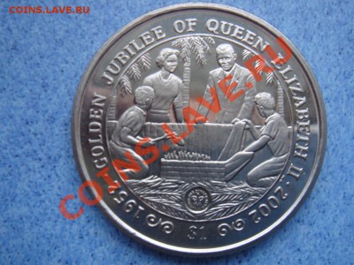 Сьера Лионе: 1$ 2002 Золотой юбилей до 05.02.13, 22-00 - Сьера Лионе доллар 2002-1.JPG