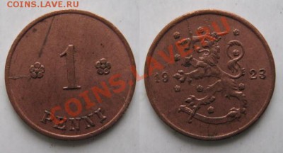 Финляндия 1 пенни 1923 до 05-02-13  22-00 - Финляндия 1 пенни 1923