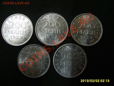 Германия. 200 марок 1923 года : A,D,E,F,G !! Состояние!!! - S6000007.JPG