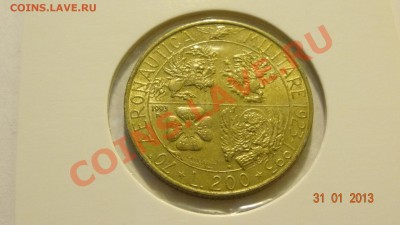 Италия 200 лир 1993 Аэронавтика до 04.02. в 22:00 - DSC01773.JPG