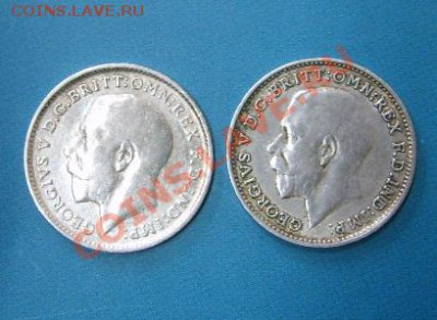 АНГЛИЯ 3 ПЕНСА 1912 + 1920гг , ГЕОРГ V, серебро !!! - S6000058.JPG