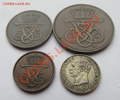 4 монеты Дания 1907-1912 - IMG_3352